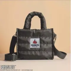 InRed 付録 スヌーピー 2WAY キルティングバッグ
