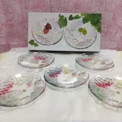 ❀ガラス皿【５枚セット】　新品未使用
