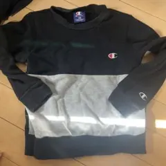 Champion 長袖トレーナー 120cm ネイビー/グレー