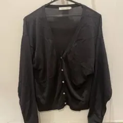 【アメリカンホリック】 薄手カーディガン 黒　Mサイズ