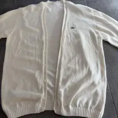 LACOSTE ラコステ ホワイト カーディガン