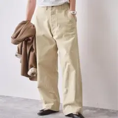 【美品】24SS スピック＆スパン Higuchi×S チノワイドパンツ コラボ