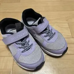 SYUNSOKU キッズ スニーカー パープル　瞬足　18センチ