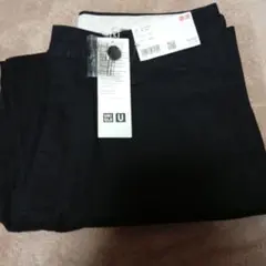 UNIQLO U ブラック ワイドフィットチノ　新品未使用　ウエスト79センチ