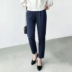 ネイビー テーパードパンツ Ｌサイズ