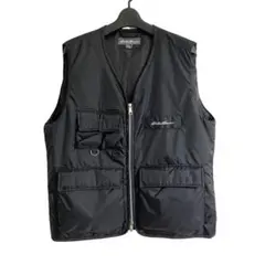 美品 エディーバウアー 中綿ベスト黒THERMOLITE フィッシングベスト M