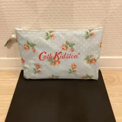 Cath Kidston 花柄　水色 ポーチ付きバッグ