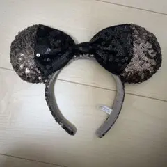 ミッキー耳カチューシャ ブラック/ゴールド