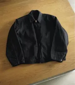 COMOLI ブラックデニムジップショートジャケット 26SS