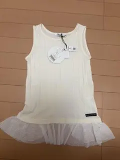 ノースリーブ タンクトップ ホワイトのサムネイル