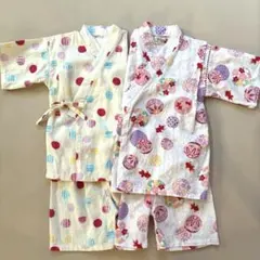 甚平　110cm 2着セット 女の子　双子