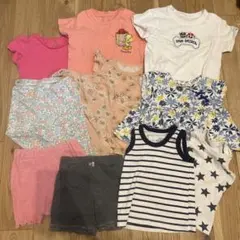 花柄トップスとパンツセット 80サイズ