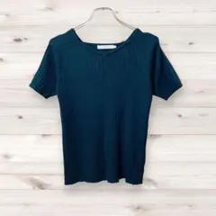 D0123 アメリカンホリック ニット セーター 半袖 (M) 総柄