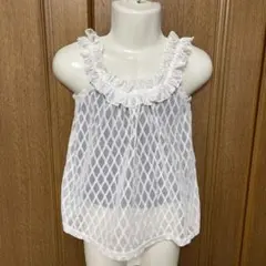 K89)BANANA CHIPS レースキャミトップス