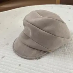 美品　キャスケット　グレージュ