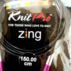 【美品】KnitPro Zing 5.0mm 輪針 150cm