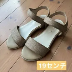 【オリエンタルトラフィック】 19cm KIDS/グリッターサンダル/K-121