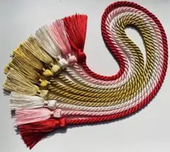 【選べる5色】5mm紐太タッセル 4本セット／つまみ細工・髪飾り・七五三