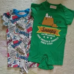 スヌーピー *  ロンパース  左70  右80
