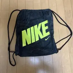 NIKE ドローストリングバッグ 黒/蛍光イエロー