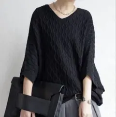 ☆マニー꒰ঌℬ 様専用☆antiquaニット セーター アラン柄ドルマンニット