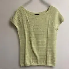 UNTITLED ライトイエロー ニット 半袖 4