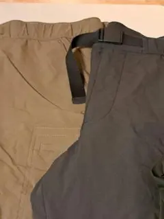 ユニクロ【L】ウォームイージーパンツ2本(カーキ色とグレー)