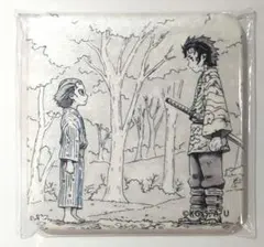 鬼滅の刃　ダイニング　台本表紙イラストスクエア缶バッジ　竈門炭治郎・手鬼