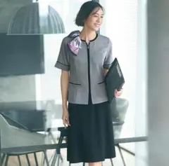 事務服　enjoy　カーシーカシマ　上下11号セット