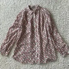 Leilianレリアン　花柄ブラウス　13号　コットン100%のサムネイル