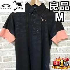 ♦最終値下♦オークリー スカル ボタンダウン シャツ ポロシャツ M 半袖 総柄 ♢最終値下♢オークリー スカル ボタンダウン シャツ ポロシャツ M