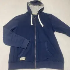 【大人気商品】TOMMY HILFIGER ネイビー フルジップパーカー XL