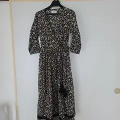 r.p.s 花柄 カシュクール ロングワンピース　インド綿のサムネイル