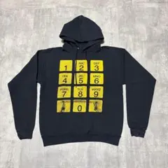 00s Hanes 番号　プッシュホン　ボタン　数字　スウェット　パーカー