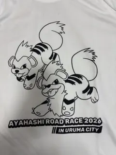 あやはし海中ロードレース2026 ポケモンTシャツ ガーディ Mサイズ　未使用