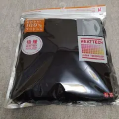 【UNIQLO】極暖ヒートテック UネックT 8分袖 size M ブラック