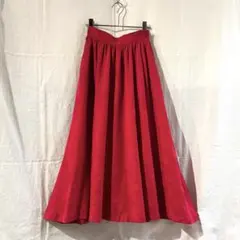 J.G.HOCK 花柄 フレアスカート 赤 ロカビリー 古着 vintage