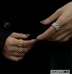 リング ゴールドメッキ 金属アレルギー対応