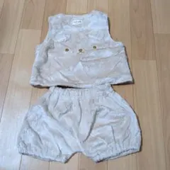 kid's zoo ベージュ クマデザイン ベビー服