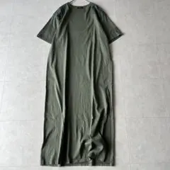 美品✨ジャーナルスタンダード ワンピース カーキ系 ゆったりサイズ 異素材切替