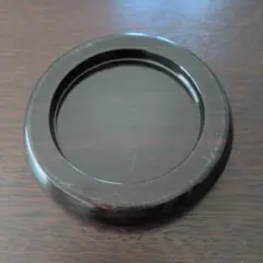 黒壇　木製 花台 丸型 飾り台