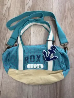 ROXY ロキシー ドット柄 ショルダーバッグ グリーン