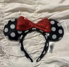 海外　ディズニーカチューシャ　ドット　ミニー