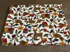 プリント　コットン生地　厚地　動物柄　花柄　約2.2m✖️1.6m