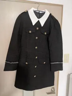 【新品未使用】キャバ ドレス 黒いツイードミニワンピース