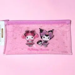 〈人気〉サンリオ　マイメロディ＆クロミ　 ラメ入り　キャラクターポーチ