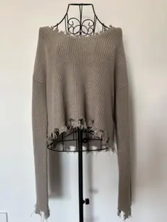 BELIEVE フリンジニット トップス ニット 長袖