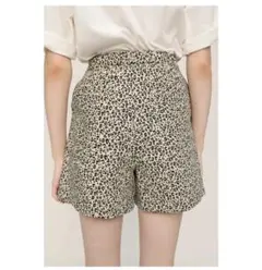 ヒョウ柄 ハイウエストショートパンツ