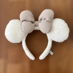 ミニー　ディズニーランド　シー　カチューシャ　白