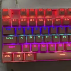 E-YOOSO Z-88 ピンク RGB 青軸 ゲーミングキーボード